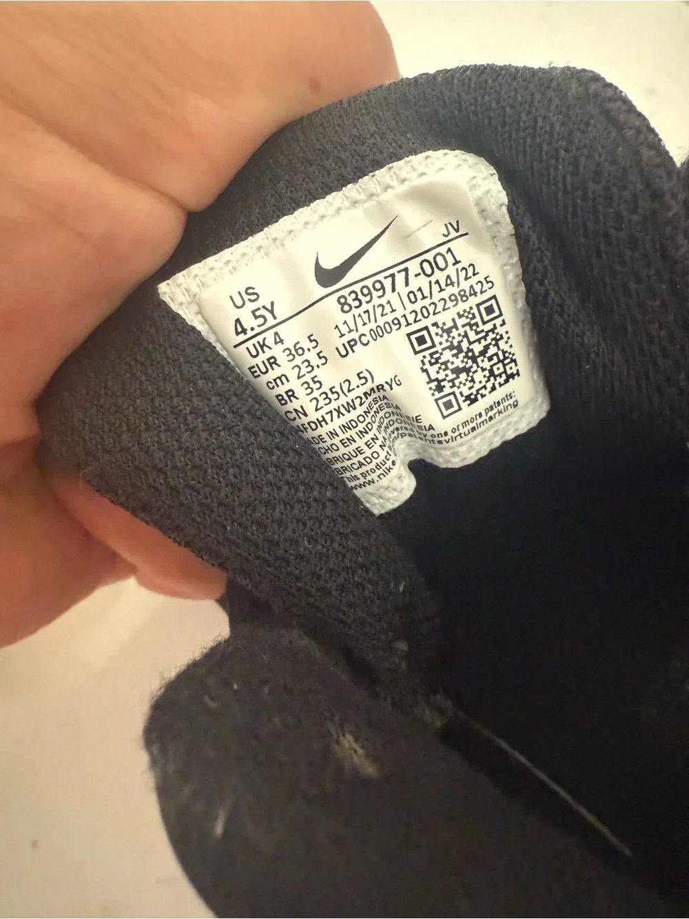 Nike Kids Black High-Top Sneakers